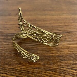 Brass Ornate Cuff Bracelet